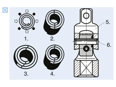 Assembly illustration for Spiral spring pins standard duty
