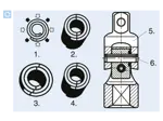 Assembly illustration for Spiral spring pins standard duty