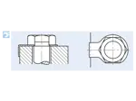 Assembly illustration for Tab washers with long and short tab