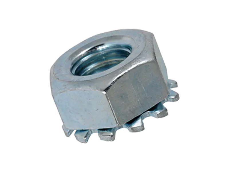 Product image of Hex nuts with captive tooth lock washer