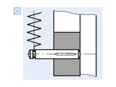 Funktionsprinzip von Passkerbstifte Form C, mit Hals