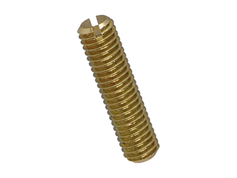Product image of Slotted set screws with flat point, chamfered