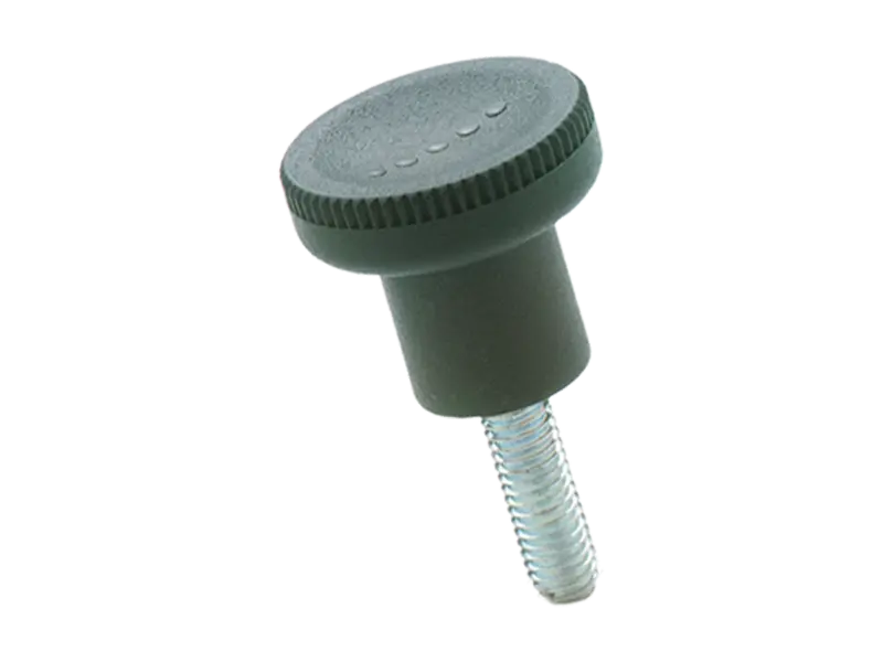 Product image of ELESA® Ergostyle EKK.p - Knurled knobs with threaded stud, steel zinc plated