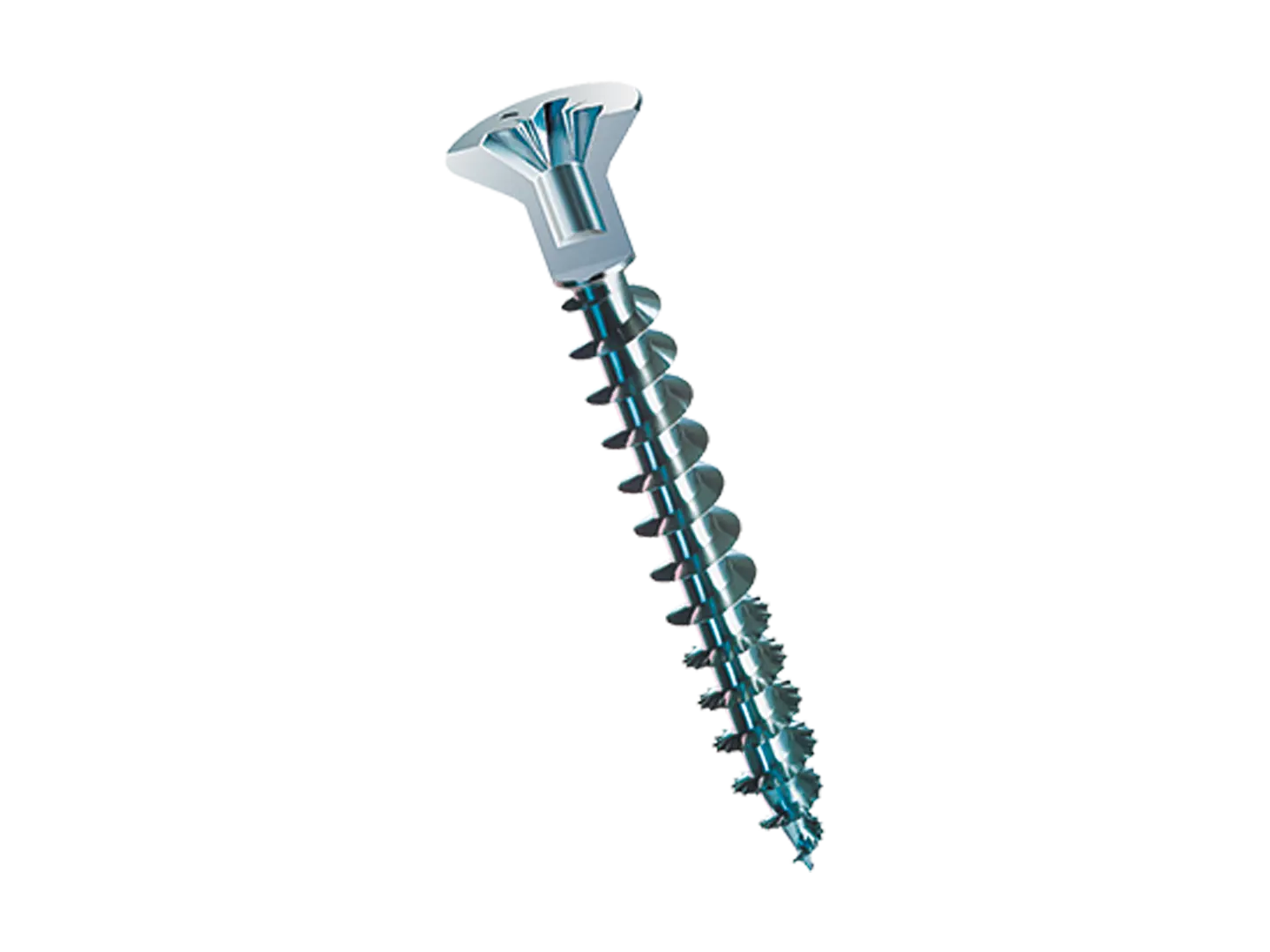 BN 1455 | Pozi flat countersunk head chipboard screws form Z, fully threaded with center hole