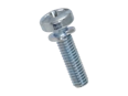 Image du produit de Vis combinées à tête cylindrique bombée avec empreinte cruciforme Phillips forme H et rondelle ressort imperdable DIN 127 B