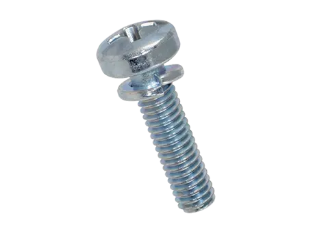 Image du produit de Vis combinées à tête cylindrique bombée avec empreinte cruciforme Phillips forme H et rondelle ressort imperdable DIN 127 B