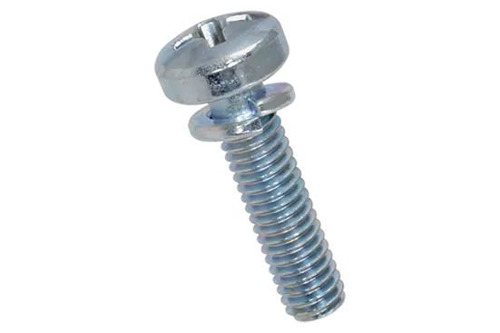 BN 1720 | Vis combinées à tête cylindrique bombée avec empreinte cruciforme Phillips forme H et rondelle ressort imperdable DIN 127 B