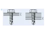 Montageabbildung für ecosyn® drill K - Sechskant-Bohrschrauben
