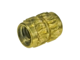 Product image of S - Threaded inserts for hot or ultrasound embedding without head, form S knurled/rounded knurls, for thermoplastics