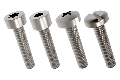 Šrouby a svorníky s vnitřním tvarem pro utahování