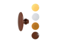 產品圖片：扁圓頭扣蓋,用於內六角穴螺絲 for hex sockets