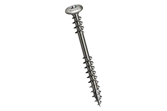 BN 2061 | Vis à tête décorative pour terrasses en bois avec filetage de fixation et six lobes internes T-STAR plus avec pointe 4CUT