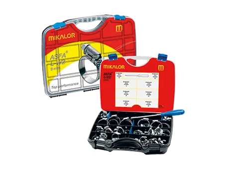 Product image of MIKALOR ASFA-L - Assortment of hose clamps for medium pressure, with screwdriver
