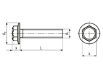 Technical drawing with dimensions of ecosyn® fix SHH