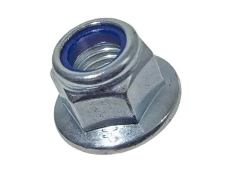 Produktbillede af Sikringsmøtrikker med flange og polyamidring