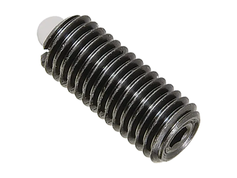 Produktbild von HALDER EH 22060. - Federnde Druckstücke mit Bolzen und Gewindestift mit Innensechskant verklebt Standard-Federkraft