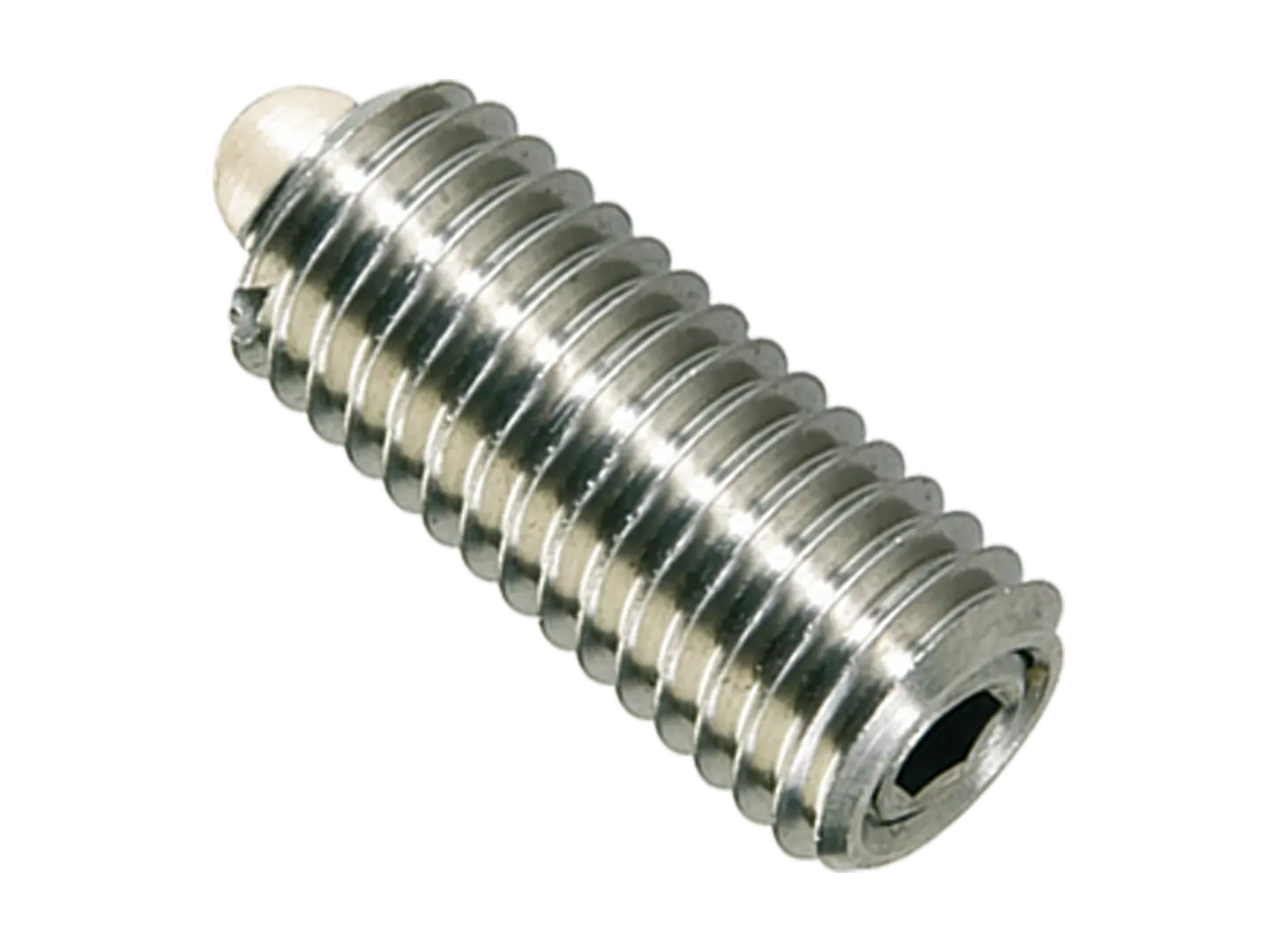 BN 13375 | Federnde Druckstücke mit Bolzen und Gewindestift mit Innensechskant verklebt Standard-Federkraft