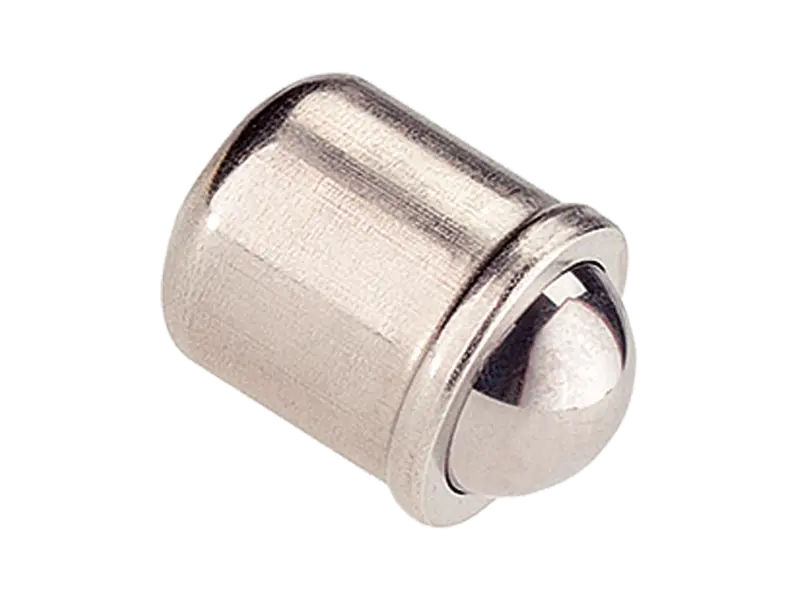 Produktbild von HALDER EH 22080. - Federnde Druckstücke glatte Ausführung, mit Bund und Kugel Standard-Federkraft