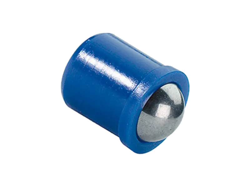 Product image of HALDER EH 22080. - Spring plungers smooth surface, with collar and ball standard spring pressure