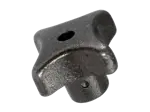 Produktbillede af Krydsgreb støbegods, afgratet, tromlet og sandblæst DIN 6335 D med gennemgående gevindhul