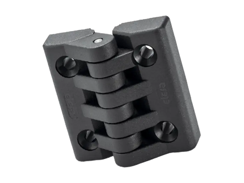 Product image of ELESA® CFA-TI-SH - Hinges with pass-through holes for countersunk head screws and rear housing to accommodate the head of threaded inserts
