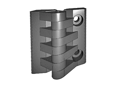 Imagen del producto de ELESA® CFA-p-CH - Bisagras con vástagos roscados de acero niquelado y perforaciones de paso para tornillos cilíndricos