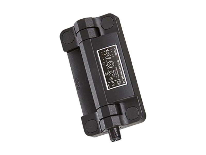 Produktbild von ELESA® CFSW-C-C - Scharniere mit integriertem Sicherheitsschalter 8-Leiter Anschlussstecker unten