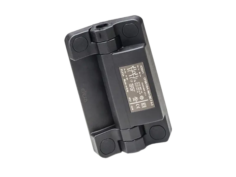 Image du produit de ELESA® CFSW-C-B - Charnières avec interrupteur de sécurité intégré connecteur mâle à 8 pôles, sortie arrière