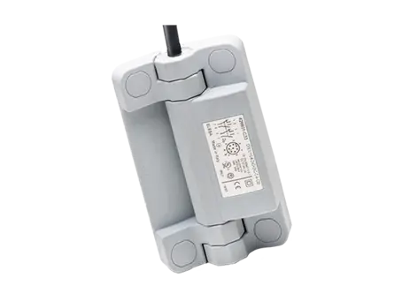 Immagine del prodotto ELESA® CFSW-F-A - Cerniere con interruttore di sicurezza integrato cavo lunghezza 2 o 5 m, 8 conduttori, uscita assiale superiore