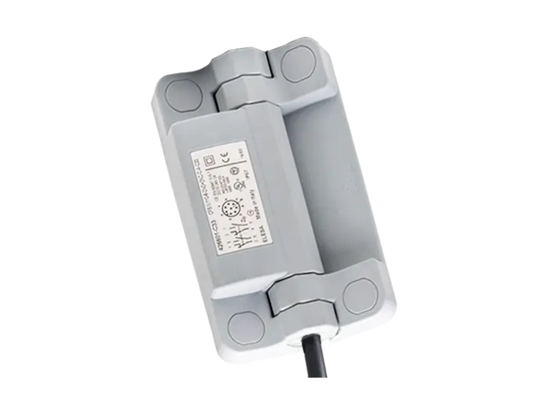 Immagine del prodotto ELESA® CFSW-F-C - Cerniere con interruttore di sicurezza integrato cavo lunghezza 2 o 5 m, 8 conduttori, uscita assiale inferiore