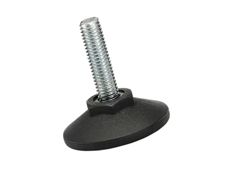 Imagen del producto de ELESA® LX - Patas niveladoras con pernos roscados, sin inserto de goma antiderrapante Perno roscado: acero galvanizado