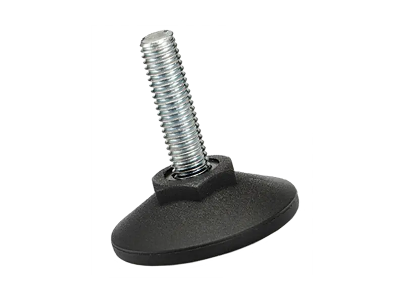 Imagen del producto de ELESA® LX - Patas niveladoras con pernos roscados, sin inserto de goma antiderrapante Perno roscado: acero galvanizado