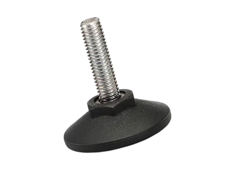 Imagen del producto de ELESA® LX-SST - Patas niveladoras con pernos roscados, sin inserto de goma antiderrapante Perno roscado: acero inoxidable
