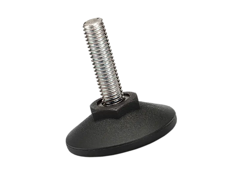 Imagen del producto de ELESA® LX-SST - Patas niveladoras con pernos roscados, sin inserto de goma antiderrapante Perno roscado: acero inoxidable