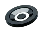 Imagen del producto de ELESA® VDN.FP - Volantes de disco núcleo de acero pavonado, sin taladrar, anillo de aluminio sin agujero