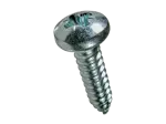 Image du produit de Vis à tôle à tête cylindrique bombée avec empreinte cruciforme Pozidriv forme Z et à bout pointu forme C