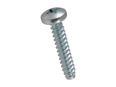 Image du produit de Vis à tôle à tête cylindrique bombée avec empreinte cruciforme Pozidriv forme Z et à bout plat forme F