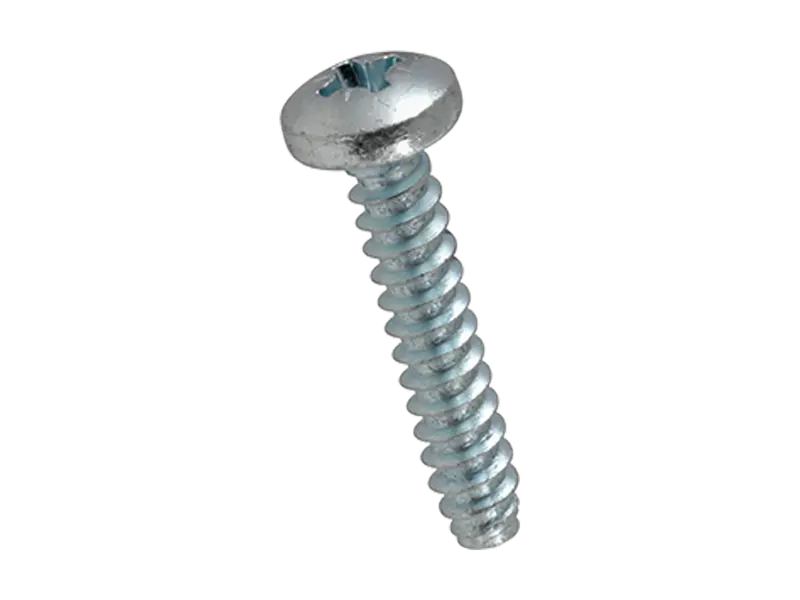 Image du produit de Vis à tôle à tête cylindrique bombée avec empreinte cruciforme Pozidriv forme Z et à bout plat forme F