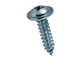 Image du produit de Vis à tôle à tête cylindrique bombée à embase avec empreinte cruciforme Pozidriv forme Z et à bout pointu forme C