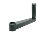 Product image of ELESA® MT-AS - Crank handles with revolving handle and black-oxide steel boss with square through-hole H9