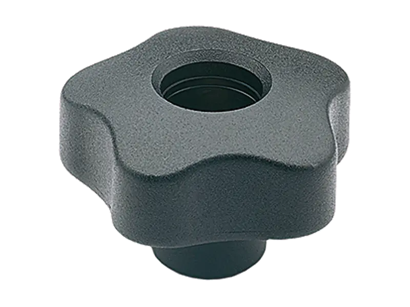 Product image of ELESA® VCT.FP - Lobe knobs with brass boss and tapped through-hole
