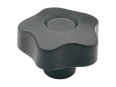 Product image of ELESA® VCT. - Lobe knobs with brass boss and tapped through-hole