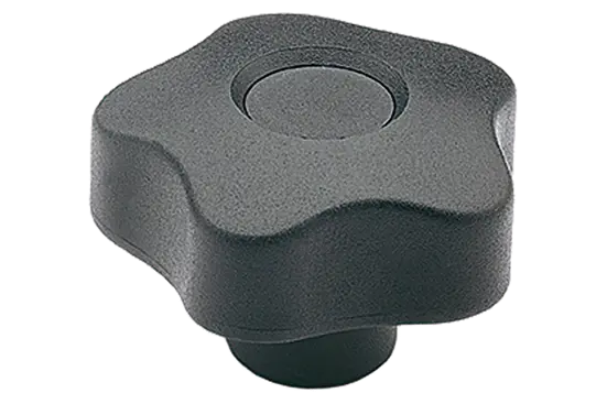 BN 14133 | Lobe knobs with brass boss and tapped through-hole