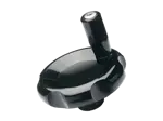 Product image of ELESA® VL.140+I - Lobe knobs with revolving handle, black-oxide steel hub and pre-drilled blind hole