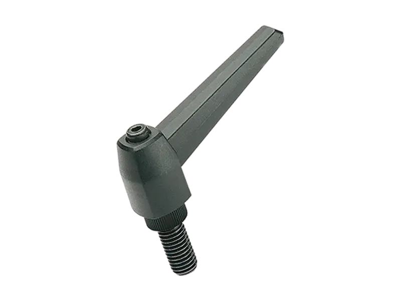 Product image of ELESA® MR.p - Adjustable handles with threaded stud, steel black-oxide