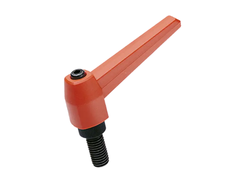 Product image of ELESA® MR.p - Adjustable handles with threaded stud, steel black-oxide