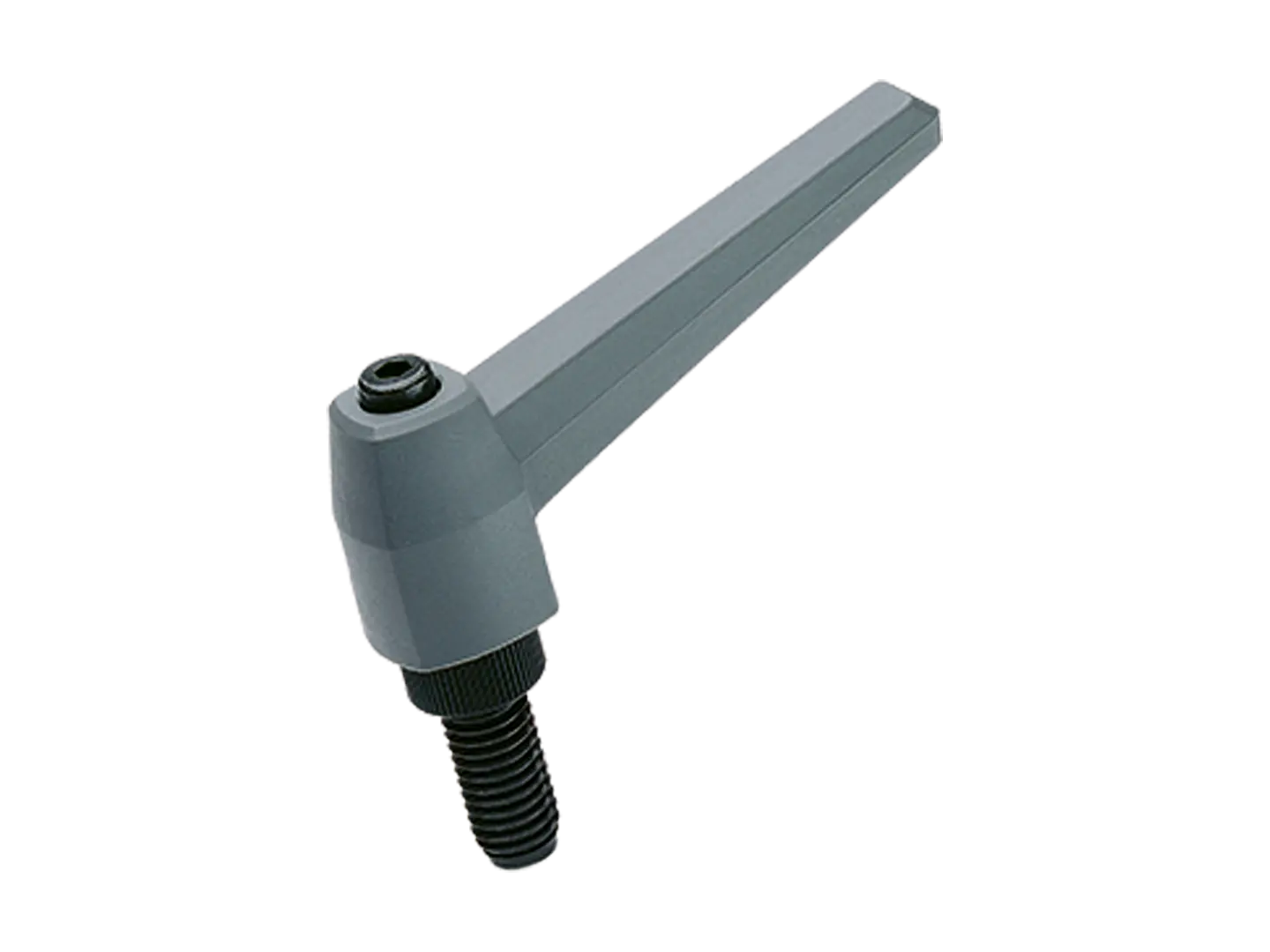 BN 14192 | Verstellbare Klemmhebel mit Gewindebolzen Stahl brüniert