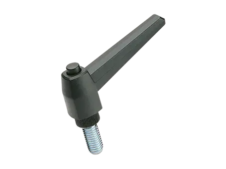 Immagine del prodotto ELESA® MRX.p - Maniglie a ripresa con pulsante di ripresa, prigioniero filettato in acciaio zincato