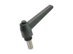 Product image of ELESA® MRX-SST-p - Adjustable handles with retaining pin and threaded stud, stainless steel