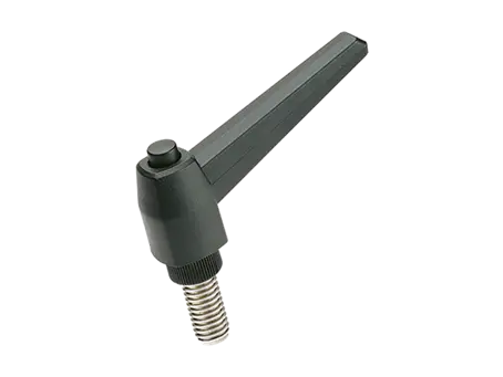 Product image of ELESA® MRX-SST-p - Adjustable handles with retaining pin and threaded stud, stainless steel